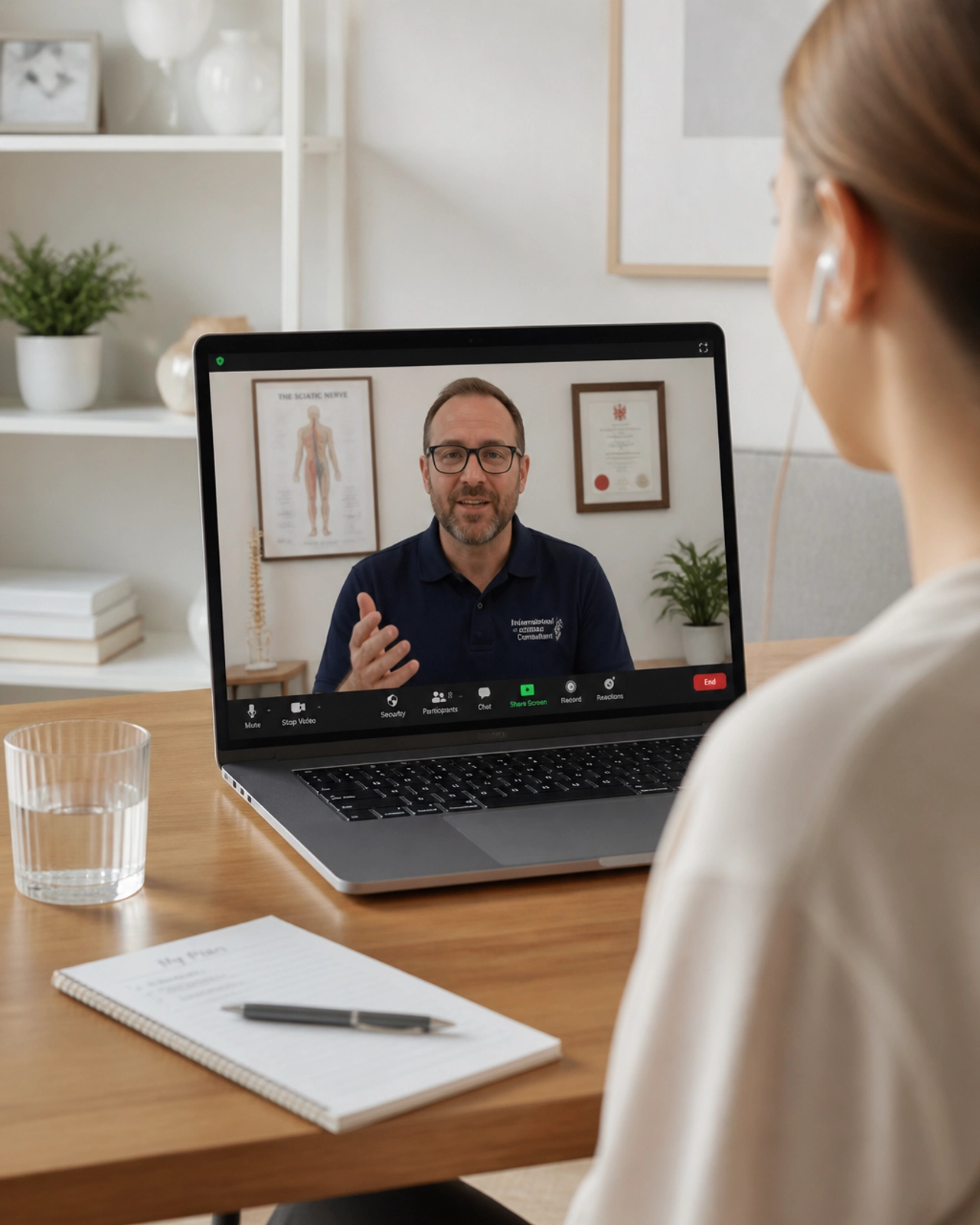 Expert coaching session on Zoom for the Sciatica Proof Lab