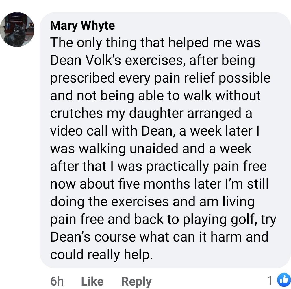 Screenshot of a client testimonial