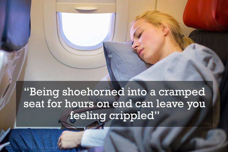 Flying with back pain and sciatica